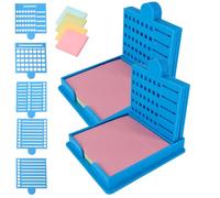 Smarter Sticky Note Kit, Ultimate Sticky Note Holder with 5 Versatile Templates, Boost Productivity & Master Daily Planning, Sticky Notes Holder (blue*2)