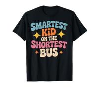 Smartest Kid On The Shortest Bus Enseignement T-Shirt
