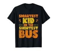 Smartest Kid On The Shortest Bus Métaphore de l'intelligence T-Shirt