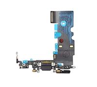 Smartex® Connecteur de Charge Compatible avec iPhone 8 Noir - Câble Nappe de Rechange avec connecteur pour Microphone et antenne