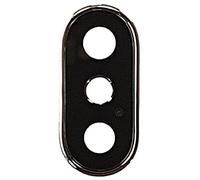 Smartex® Lentille avec Cadre pour Caméra arrière Principale Compatible avec iPhone X - Blanche