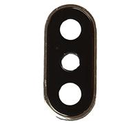 Smartex® Lentille avec Cadre pour Caméra arrière Principale Compatible avec iPhone XS - Blanche