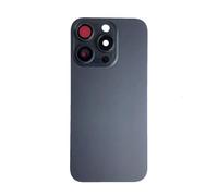 Smartex® Vitre Arriere Compatible avec iPhone 15 Pro |Verre de Replacement Back Glass (Noir)