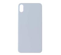 Smartex® Vitre Arriere Compatible avec iPhone XS Max | Verre de Replacement Back Glass (Argent)