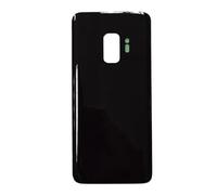 Smartex® Vitre Arriere Compatible avec Samsung Galaxy S9 (G960) Verre de Replacement Back Glass Big Hole (Noir)
