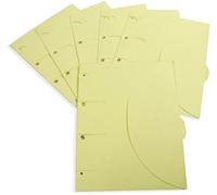 Smartfolder Jaune - Pack de 6 Pochettes de Rangement - format A4