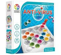 Smart Games - Anti-Virus, Puzzle Game with 60 Challenges, 7+ Years, Whie, Multicolore.