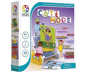 SmartGames | Côté Mode | Jeu de logique | Âge 4+ | Perception visuelle | 80 défis évolutifs | Jouet éducatif | Apprentissage des Formes et Couleurs | Idée Cadeau Enfants | 1 Joueur