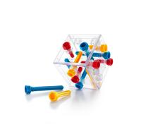 SmartGames - Criss Cross Cube, 1 Player Puzzle Game with 80 Challenges, 8+ Years