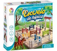 Smartgames - École d'équitation | Jeux de société pour Enfants 7 Ans et Plus | Puzzles pour Enfants | Jeux pour Enfants 80 défis | Cadeau Enfant 7 Ans ou Plus