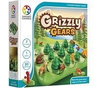 SmartGames - Grizzly Gears, Puzzle Game with 80 Challenges, 7+ Years