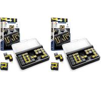 SmartGames - IQ Circuit - Jeu de Logique Enfant 8+ - Casse-tête de Connexion - 120 Défis Progressifs - Jeu de Réflexion Compact - Jeu Éducatif 8 Ans - Plateau et Pièces Double Face Incluses (Lot de 2)