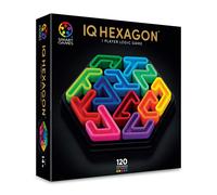 SmartGames - IQ Deluxe Hexagon, Puzzle Game with 120 Challenges, Ages 14+