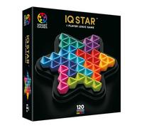 SmartGames IQ Deluxe Star - Puzzle logique Star-Board avec 120 défis | Grille hexagonale, 3 orientations | Coffret cadeau noir et doré de qualité supérieure | À partir de 14 ans