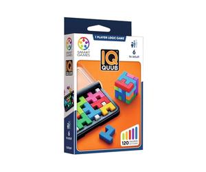 SmartGames - IQ Quub, Jeu de logique pour 1 joueur avec 120 défis, à partir de 6 ans