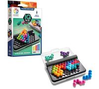 SmartGames - IQ Six Pro - Puzzle 2D 3D Enfant 8+ - Jeu de Logique Enfant - 120 Défis Solo - Joeut de Réflexion - Jeu Éducatif 8 Ans - Plateau Compact et Pièces Colorées - Format de Voyage