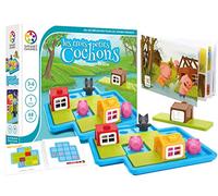 SmartGames - Les Trois Petits Cochons du Loup - Jeu de Réflexion - Protégez - Livre de Conte Illustré et Livret de 48 Défis Inclus - 1 Joueur - Pour Enfants de 3 à 6 Ans