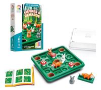 SmartGames - Lièvres et Renards - Jeu de Réflexion - Jeu de Voyage - 60 Défis de Niveau Facile à Difficile - Aide Les Lièvres à Rejoindre Leur Gîte - 1 Joueur - De 7 à 99 Ans