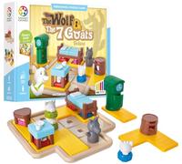 Smart Games - Loup et 7 chèvres - Puzzle éducatif - Casse-tête - Défis Logique et Pensée Multi-Niveaux - 1 Joueur - Multilingue - SG 027