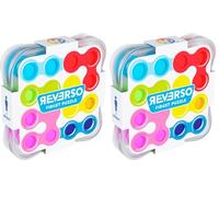 SmartGames - Puzzle Reverso - Brainstorming éducatif - Jeu de stratégie Multi-Niveaux et renforcement des compétences - Jeu de logique et de pensée - 1 Joueur - Multicolore - Anglais - SG 403