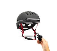 smartGyro Smart Helmet Pro - Casque Intelligent Pro avec Feu Stop Automatique, Clignotants, Haut-parleurs, Bluetooth, Taille L, EPS + PC, Batterie, Visière Avant, LEDs Avant et Arrière, Couleur Noir