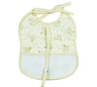 SMARTIES Bavoir bébé à broder avec porte-sucette 16 x 19 cm Bavoir bébé avec lacets et bandeau en Étamine pour la broderie 100 % coton fabriqué en Italie