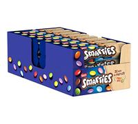 Smarties - Bonbons Chocolatés au Lait Présentoir Lot de 24 Tubes - 38g | Billes de chocolat au lait pur beurre de cacao - Colorants naturels - Format familial pour vos pauses gourmandes