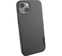 Smartish Coque Fine pour iPhone 14 - Gripmunk Compatible avec MagSafe [légère et protectrice] Coque Fine avec Doublure en Microfibre - Noir Tie Affair
