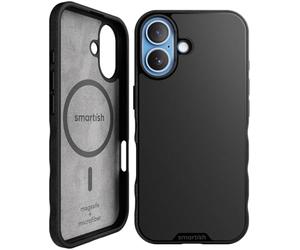 Smartish Coque MagSafe Gripmunk pour iPhone 2025 - Coque magnétique Fine [légère + protectrice] avec Doublure en Microfibre pour Apple iPhone 2025 - Affaire Cravate Noire