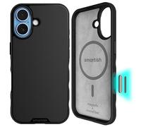 Smartish Coque MagSafe pour iPhone 17 - Gripmunk avec Protection de contrôle de l'appareil Photo, Coque magnétique Fine [légère + protectrice] Prise en Main Fine avec Doublure en Microfibre pour