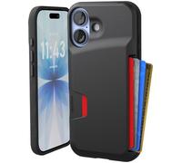 Smartish Coque pour iPhone 17 - Wallet Slayer Vol. 1 [Slim + Protective] Étui pour cartes de crédit - Étui à rabat testé contre les chutes avec fente pour carte cachée pour Apple iPhone 17 - Black Tie