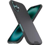 Smartish® Gripmunk Coque aimantée pour iPhone 16, Fine, légère et antidérapante avec revêtement en Microfibre, Noir (Black Tie Affair)