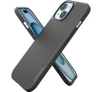 Smartish Gripmunk Coque Fine pour iPhone 15 - Compatible avec MagSafe [légère + protectrice] - Coque Fine avec Doublure en Microfibre - Noir Tie Affair