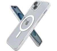 Smartish Gripmunk Coque Fine pour iPhone 15 Plus - Compatible avec MagSafe [légère + protectrice] Coque magnétique Fine avec Doublure en Microfibre - Transparente