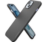 Smartish Gripmunk Coque Fine pour iPhone 15 Plus - Compatible avec MagSafe [légère + protectrice] - Coque magnétique Fine avec Doublure en Microfibre - Noir Tie Affair