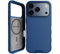 Smartish Gripmunk Coque magnétique Fine pour iPhone 17 Pro - Légère et protectrice - Coque Fine avec Doublure en Microfibre pour iPhone 17 Pro - Bleu sur Le Vert