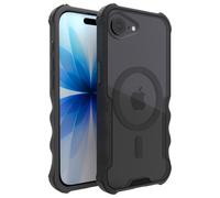 Smartish® Gripzilla Coque de protection MagSafe pour iPhone 16e - Robuste et résistante - Coque fine blindée magnétique avec protection testée contre les chutes pour Apple iPhone 16e 2025 - Noir clair