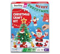 Smartivity Kit de loisirs créatifs de Noël pour enfants de 4, 5, 6, 7, 8, 9, 10, 11, 12 ans | Construisez et décorez l'arbre de Noël et le Père Noël | Cadeau de Noël, d'anniversaire pour garçons et