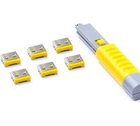 SmartKeeper Basic "USB-A Port" bloqueur jaune 6 pcs +Key