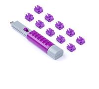 SmartKeeper Essential Lot de 10 bloqueurs de ports RJ45 avec 1 clé de verrouillage Basic/Violet