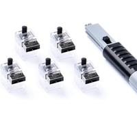 SmartKeeper NC03PKBK 5 x LAN Cable Locks with 1 x Lock Key Basic Black Schwarz SLSART-0078 SLSART0078 (SLSART-0078)