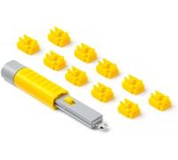 SmartKeeper Essential Lot de 10 bloqueurs de ports RJ45 avec 1 clé de verrouillage basique Jaune