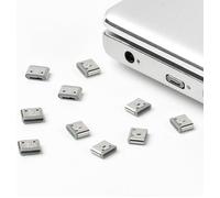 SMARTKEEPER Cache-ports USB-C CL04P1GY 10 x Mini Gris sans clé SLSART-0110