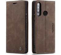 SmartLegendCoque Bumper Huawei P30 Lite Housse Cuir Premium Flip Case Portefeuille Etui Couleur Café