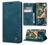SmartLegendCoque Bumper Huawei P30 Pro Housse Cuir Premium Flip Case Portefeuille Etui Bleu