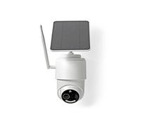 NEDIS SIMCBO50WT | Caméra Extérieure 4G SmartLife | Full HD 1080p | Pan Tilt Motorisé | IP65 Étanche | Vision Nocturne | Détection de Mouvement | Stockage Cloud & microSD | Blanc