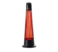 SmartLife Chauffage de terrasse, Wi-Fi, 1200 W, 2 réglages de chaleur, oscillation, protection contre les trébuchements, IP24, noir