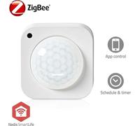 SmartLife Smart Motion Sensor | Zigbee 3.0 | Alimentation par batterie / USB | Angle de détection : 100° | Portée du détecteur : 7 m | Durée de vie maximale de la batterie : 24 mois | Blanc.