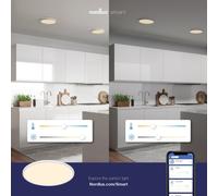 SMARTLIGHT OJA 60 plafonnier Plastique Blanc LED integrée 2700-6500K - Nordlux 2015146101