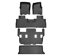 SMARTLINER Ensemble de tapis de sol et revêtement cargo derrière la 3ème rangée de tapis de sol pour Expedition/Navigator 11-17 avec sièges baquets de 2e rangée sans console (pas de modèles EL ou L) -